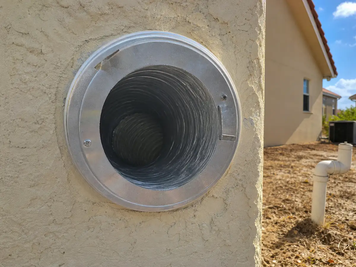 Clear dryer vent hood back in service — completed job in St. Augustine, FL